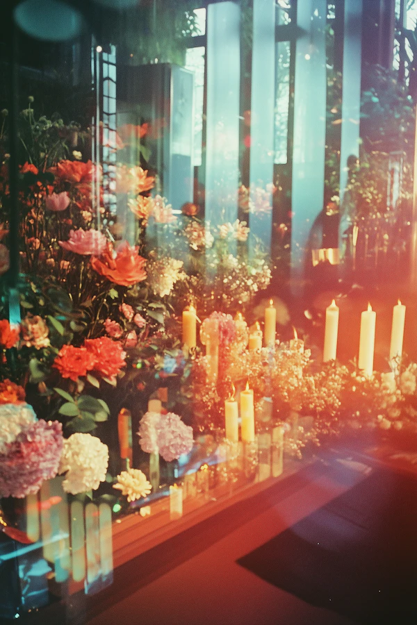 Floral and Candle Arrangement
