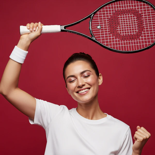 Tennis Victory Moment