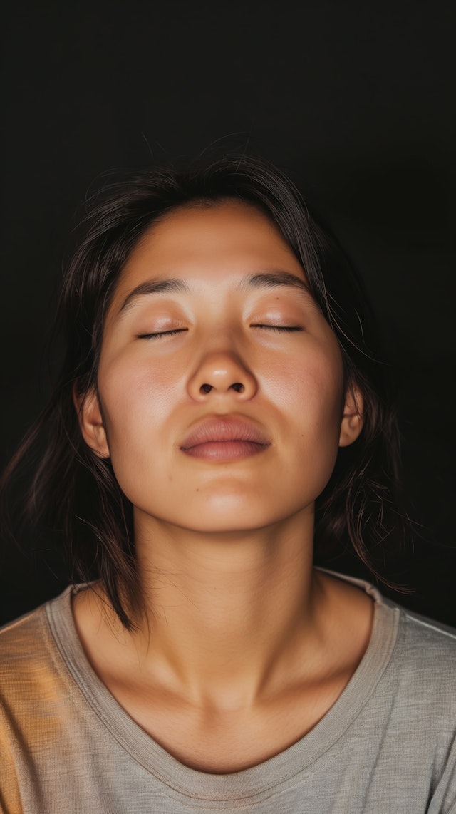 Serene Portrait of Young Woman