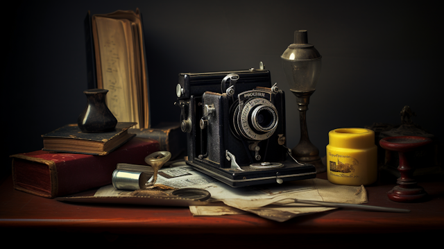 Vintage Photography Study Vignette