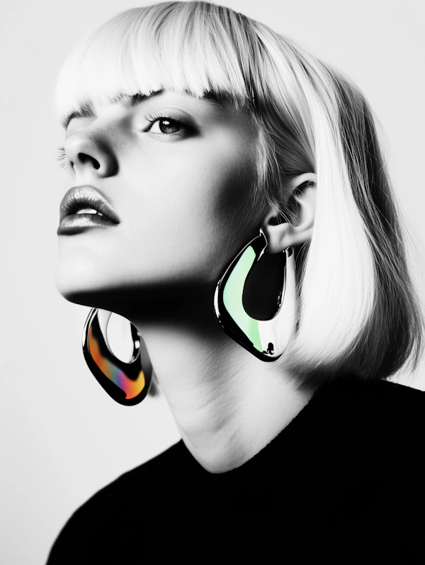 Edgy Portrait of Woman