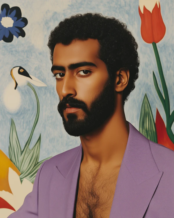 Man in Lavender Blazer