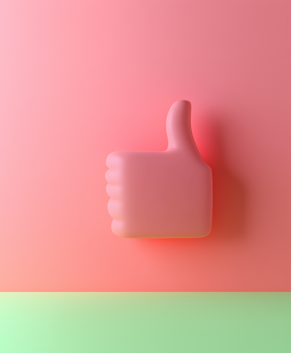 Stylized Thumbs-Up Sign