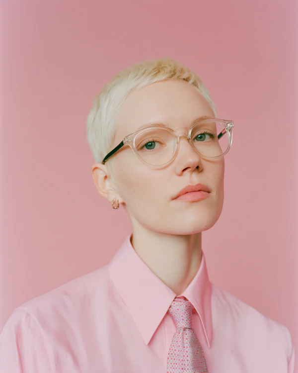 Elegant Pink Portrait