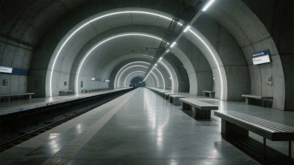 Modern Subway Station