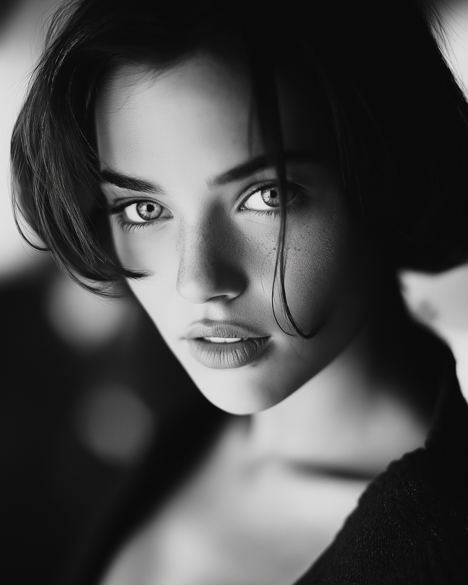 Black-and-White Portrait