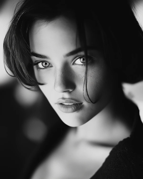 Black-and-White Portrait