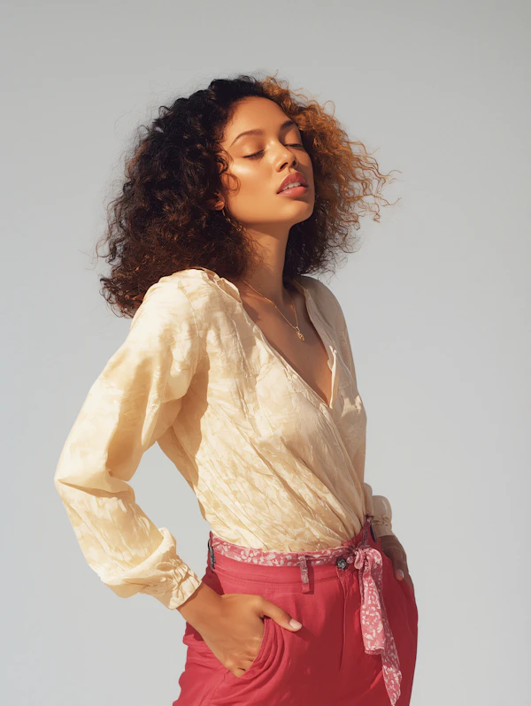 Serene Fashion Portrait
