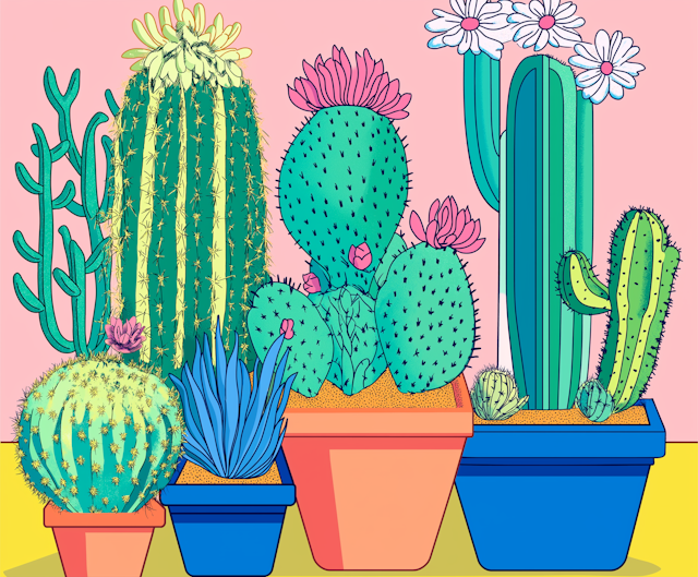 Whimsical Cacti Collection