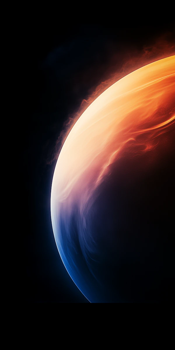 Fiery Planet Illustration