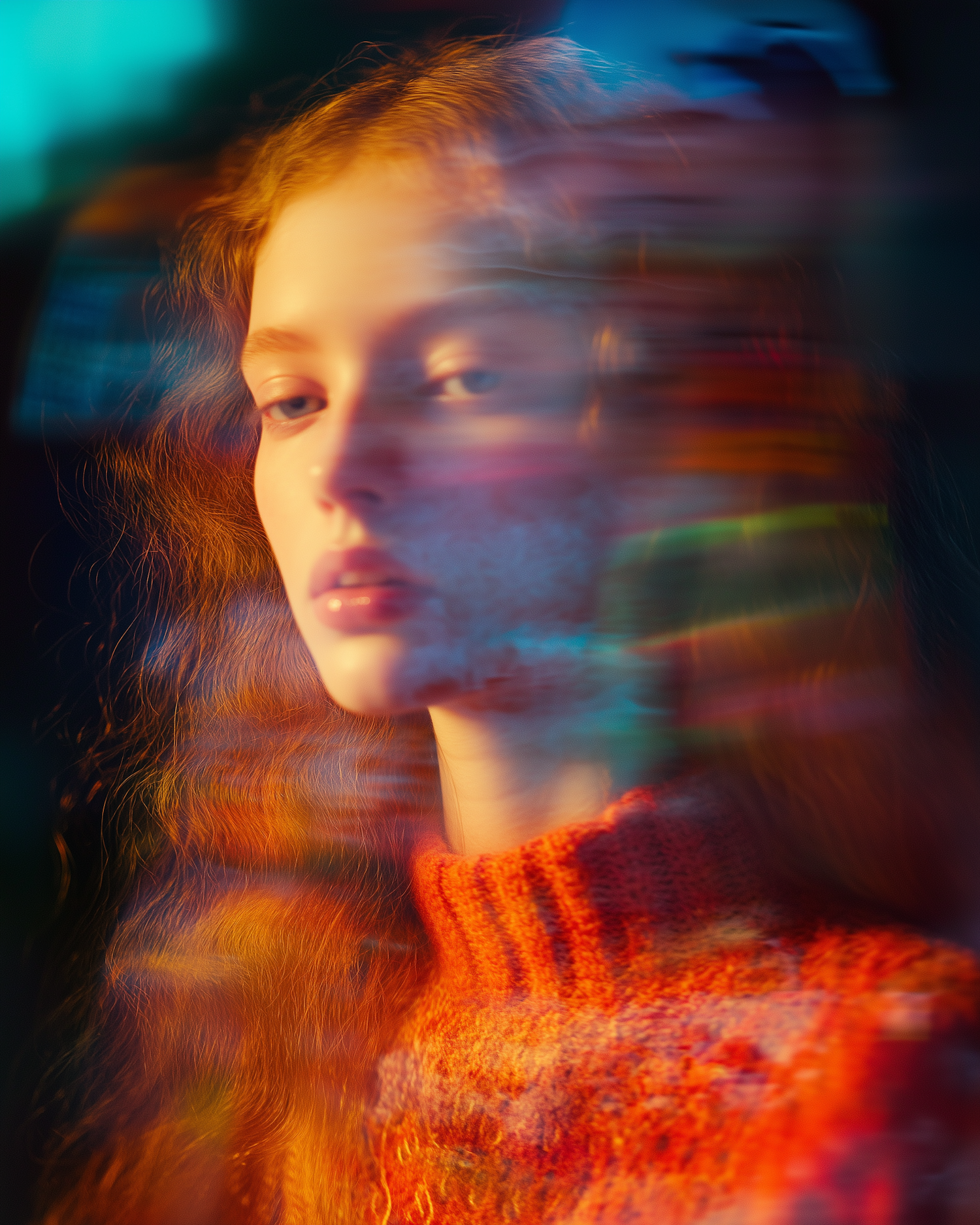 Introspective Portrait of a Young Woman