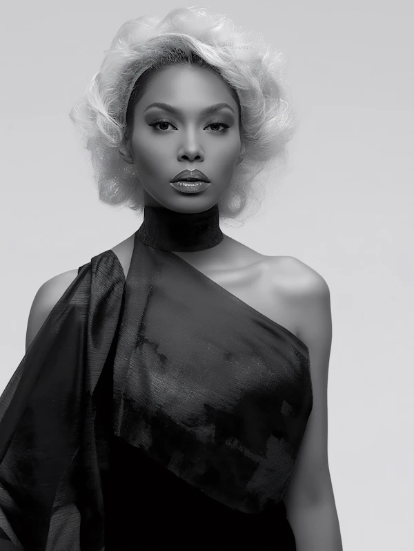 Elegant Monochrome Portrait