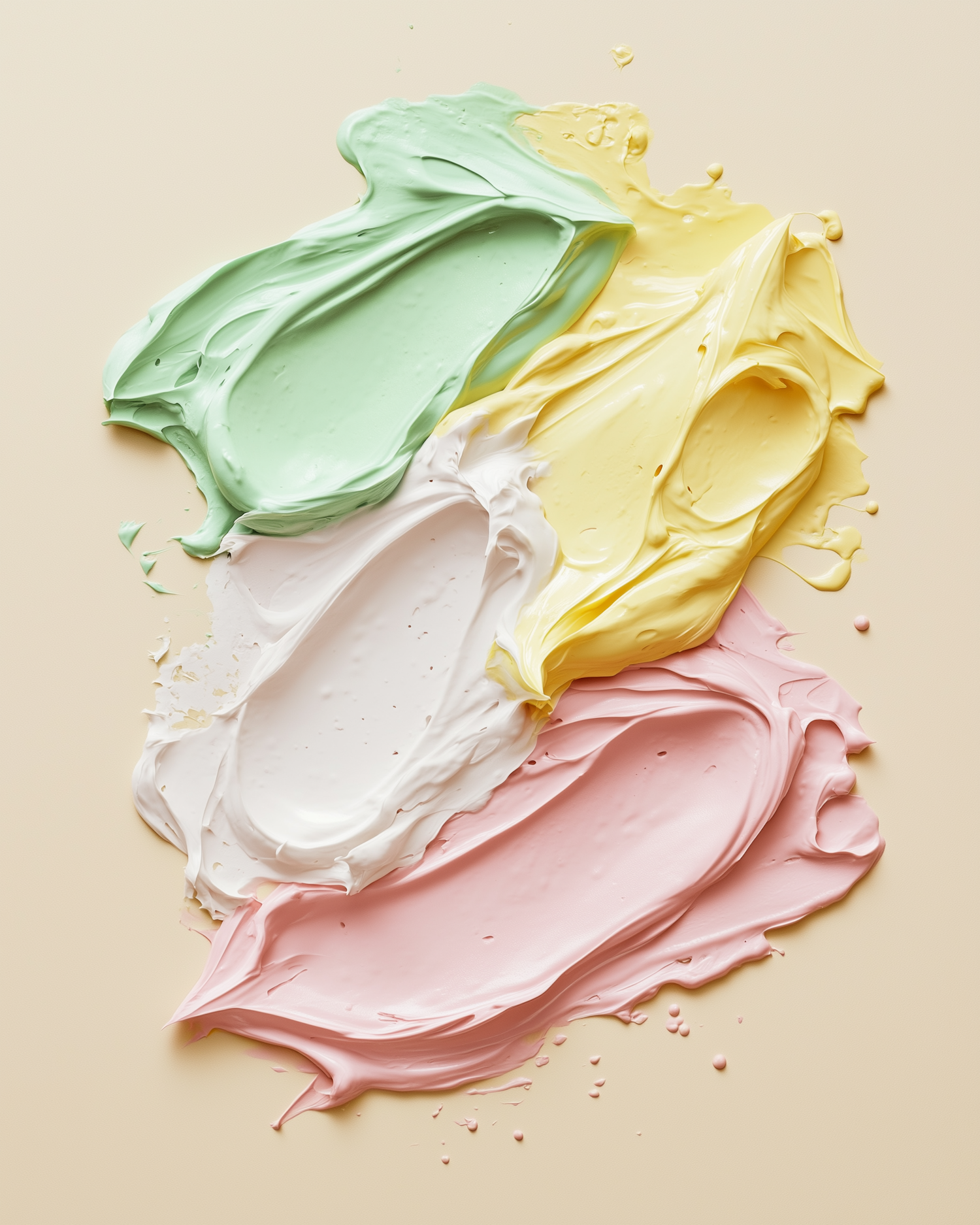 Colorful Creamy Textures