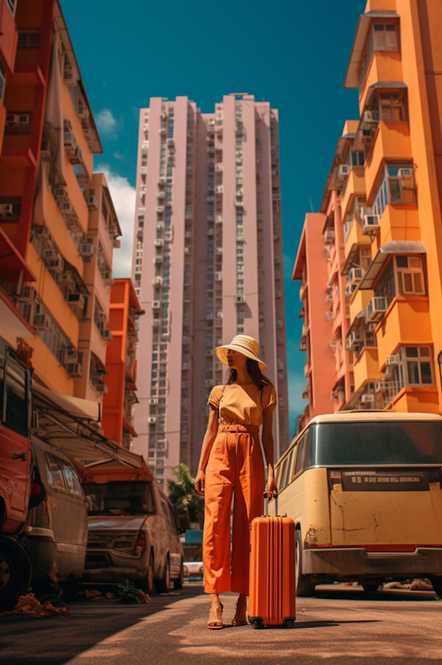 Urban Explorer in Monochrome Orange