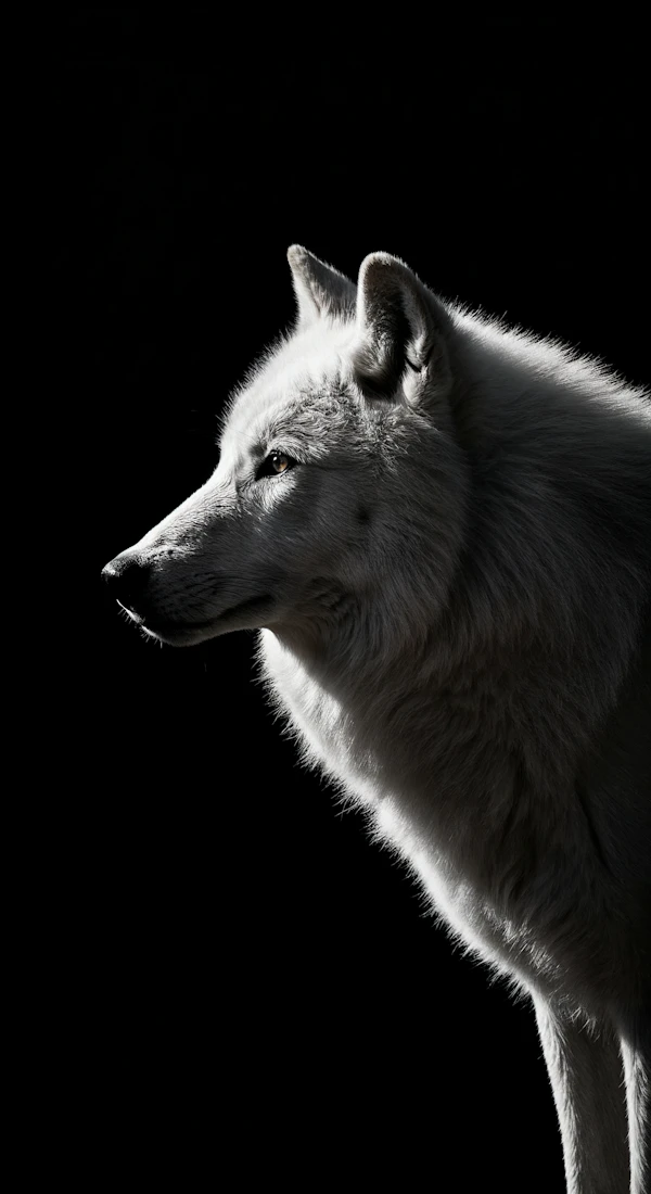 Majestic White Wolf