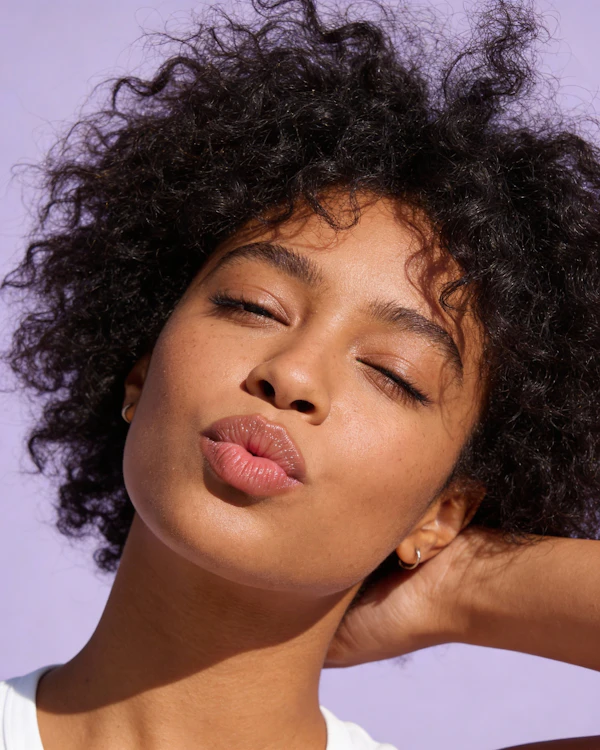 Portrait with Curly Hair