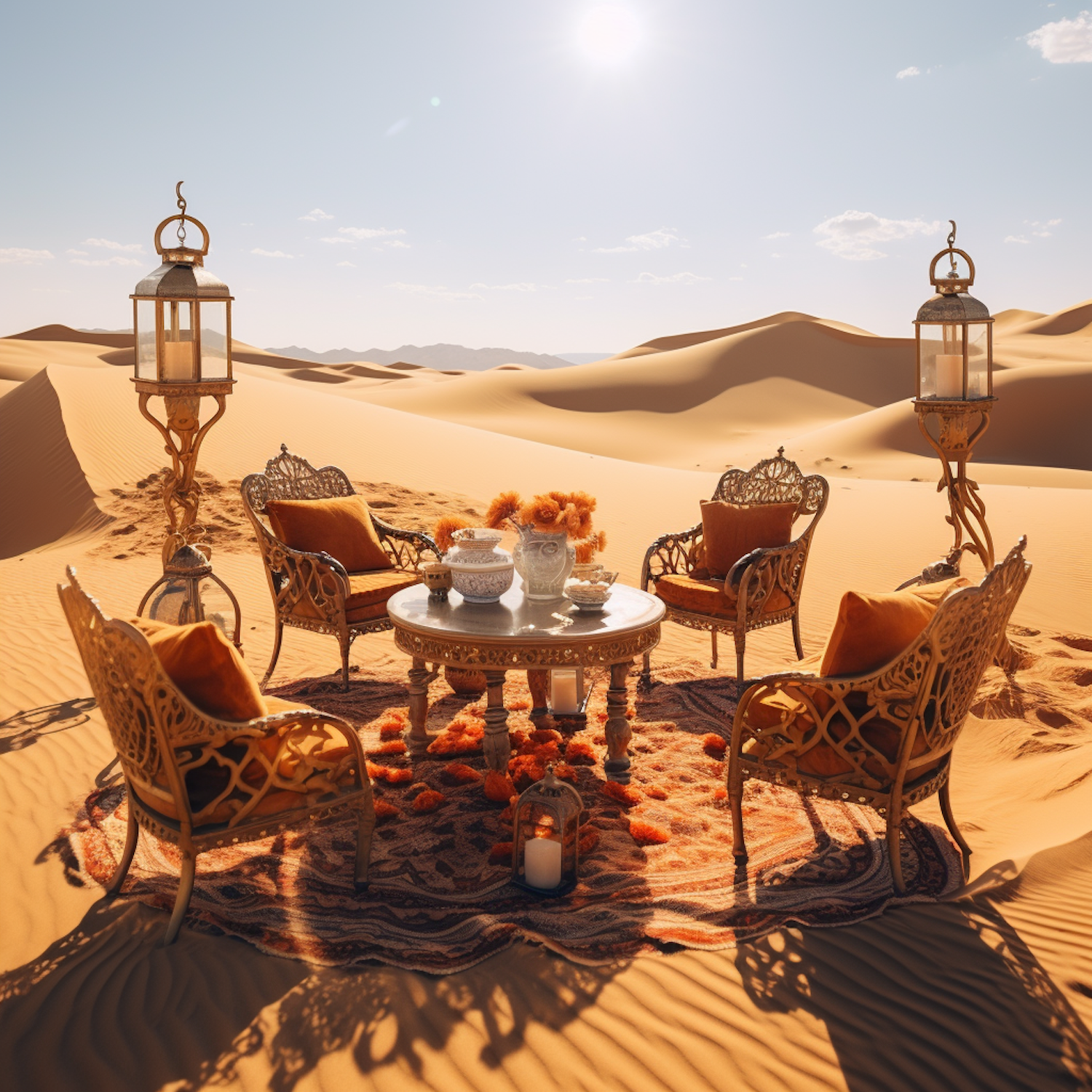 Desert Oasis Luxury Seating Arrangement