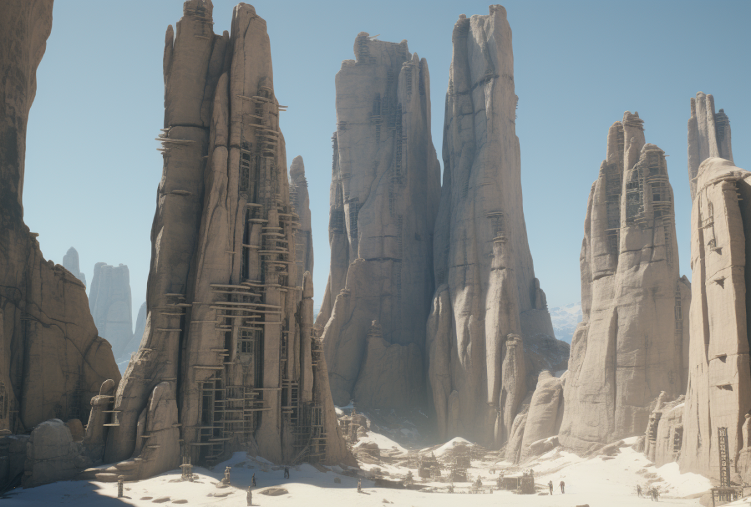 Monolithic Spires: The Convergence of Geology and Architecture
