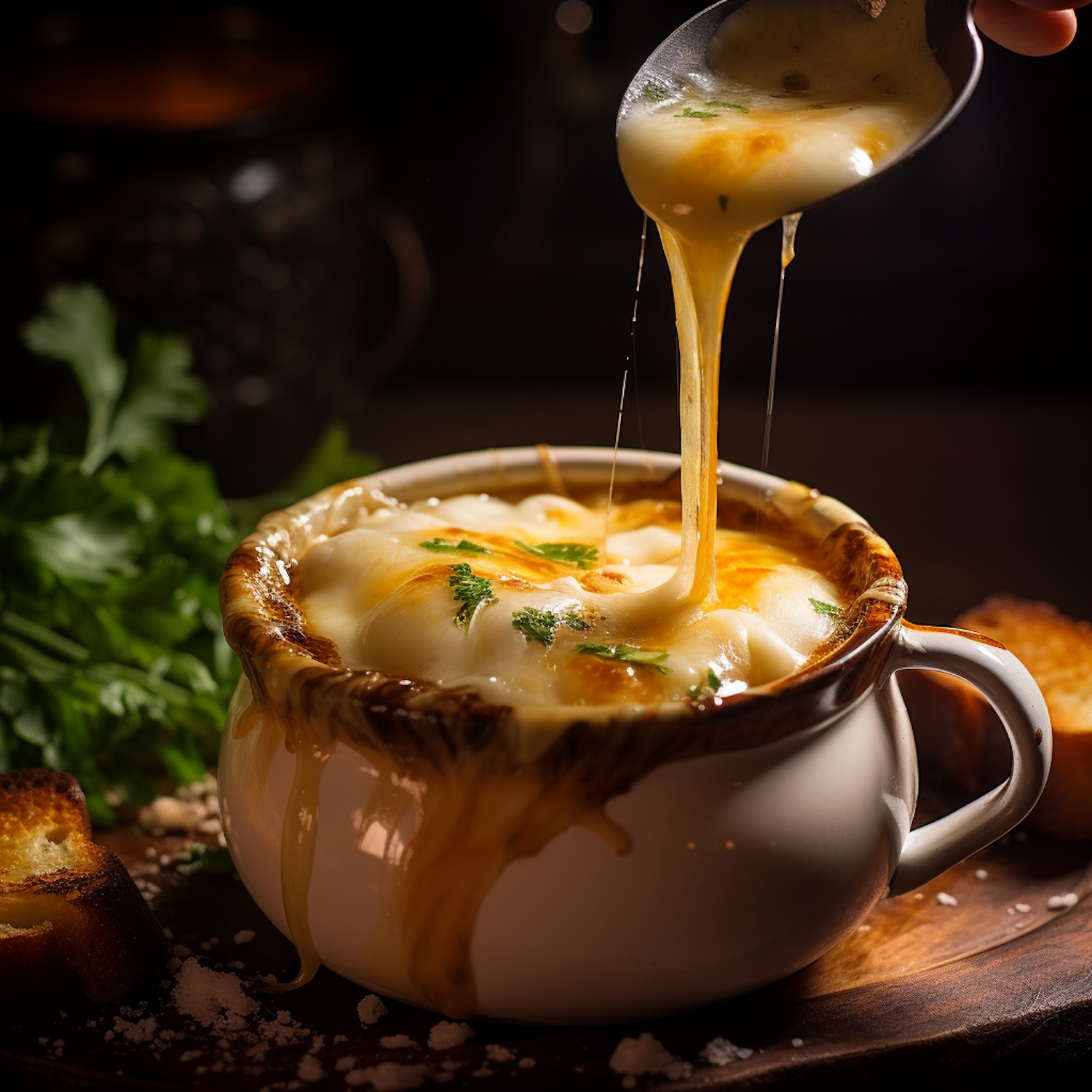 Melty French Onion Soup Elegance