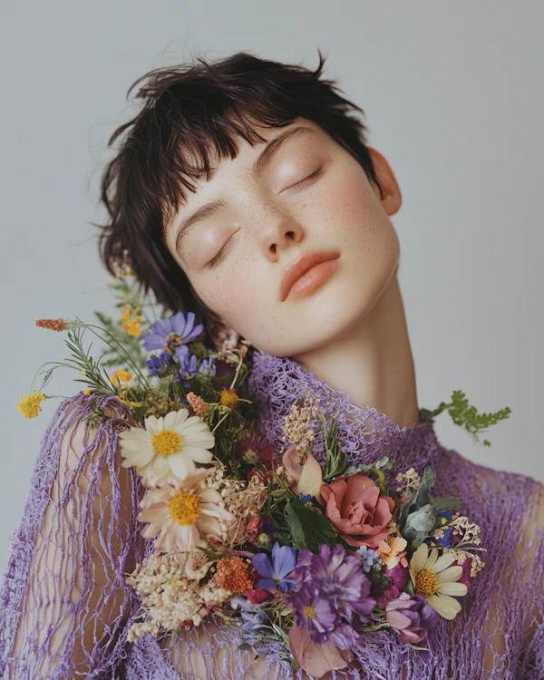 Dreamy Floral Portrait