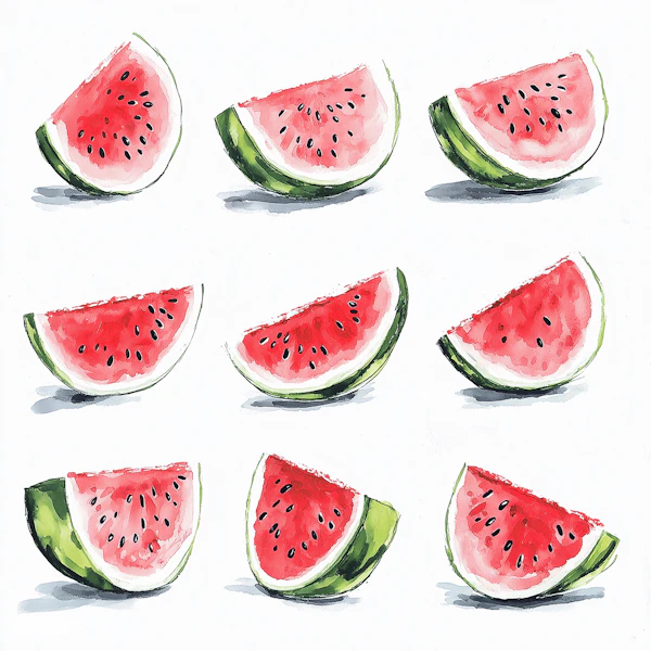 Watermelon Art Grid