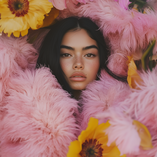 Dreamy Floral Portrait