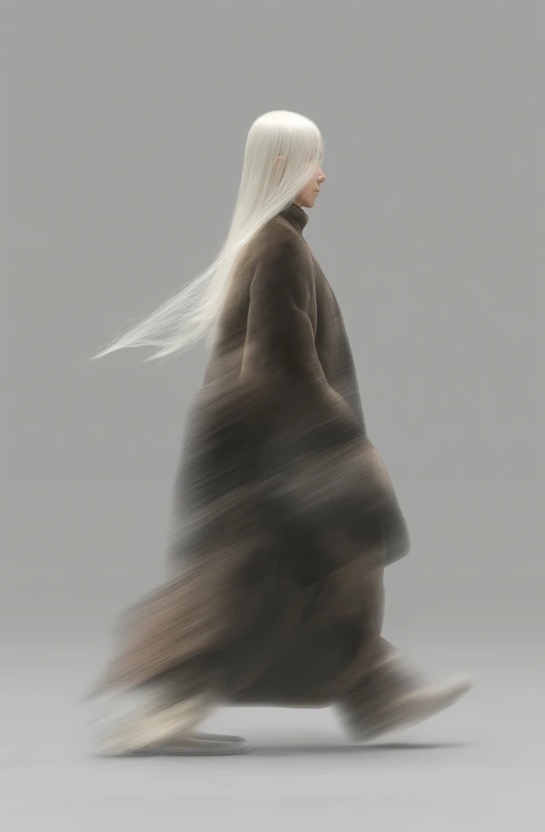 Elegant Motion Blur Portrait