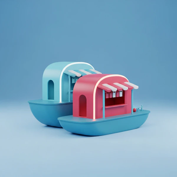 Colorful Boat Art