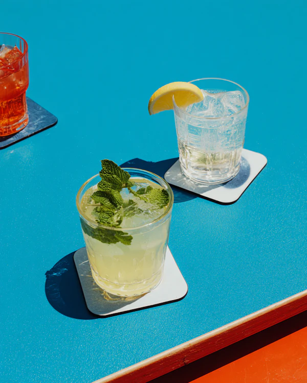 Colorful Beverage Display