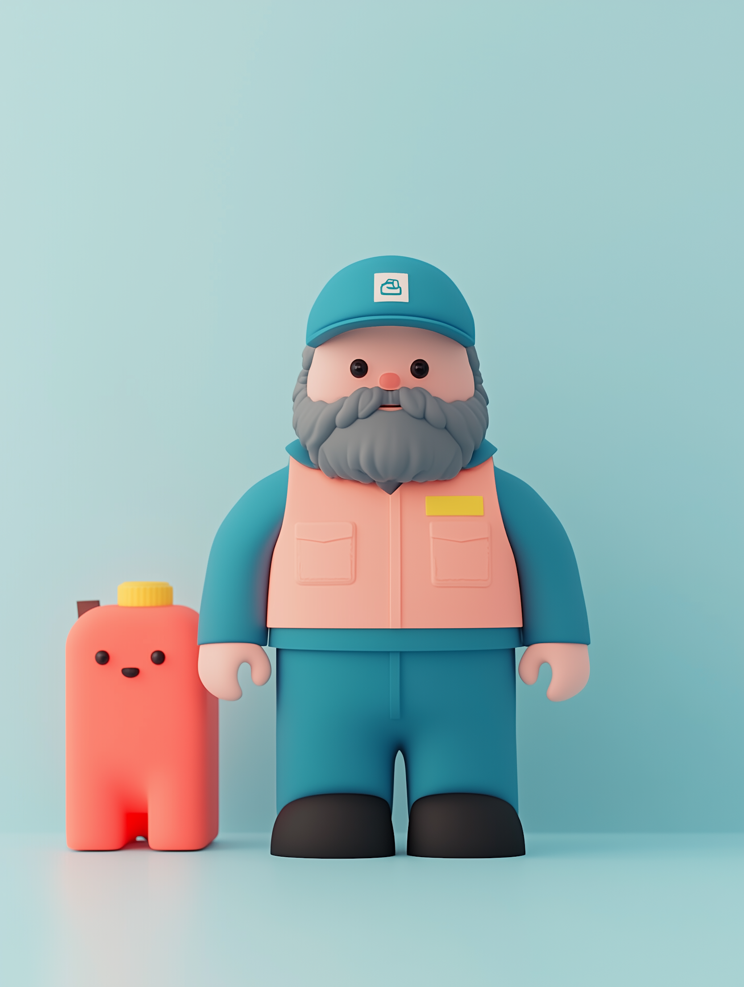 Stylized Work Characters Illustration