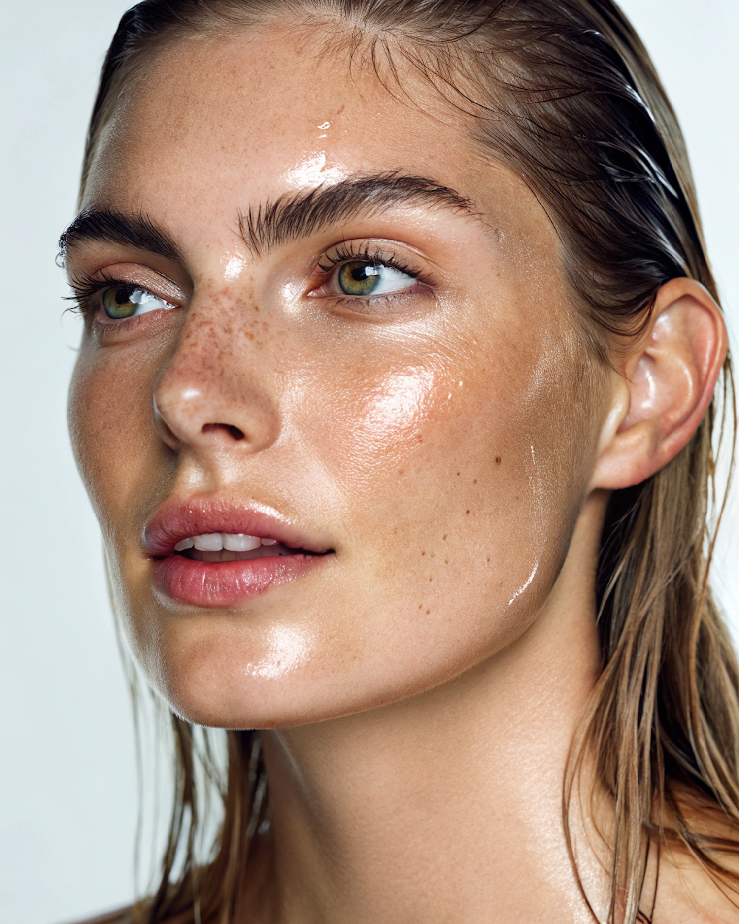 Radiant Freckled Portrait