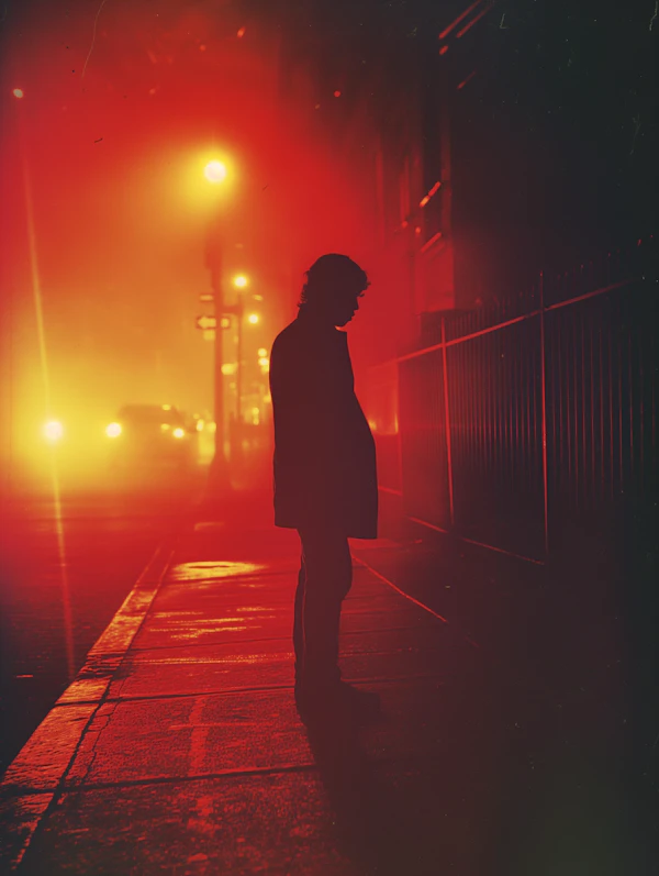 Urban Silhouette in Warm Light