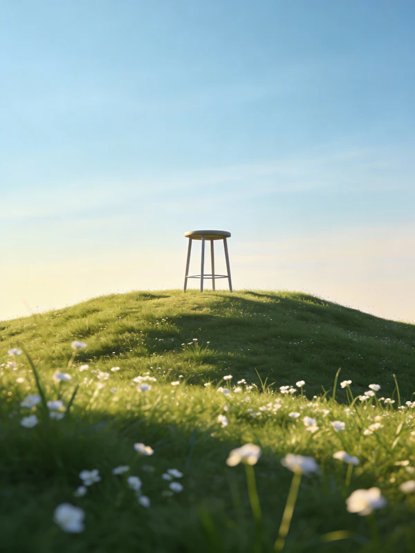 Serene Hill Scene