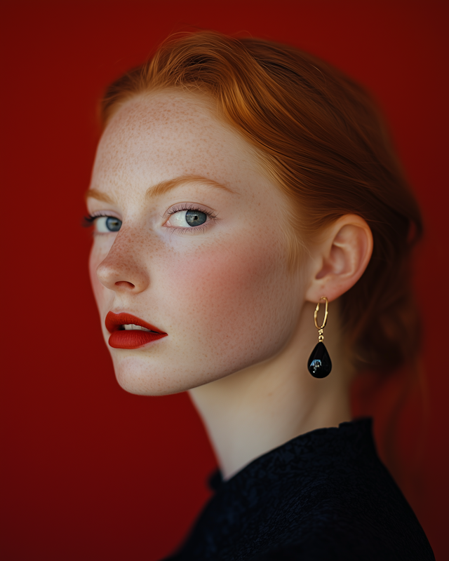 Portrait of a Young Woman with Red Hair