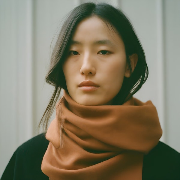 Woman with Orange Scarf