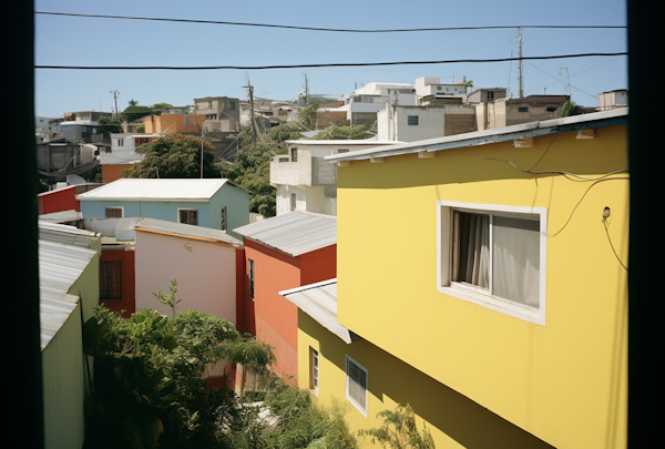 Colorful Urban Patchwork from Above