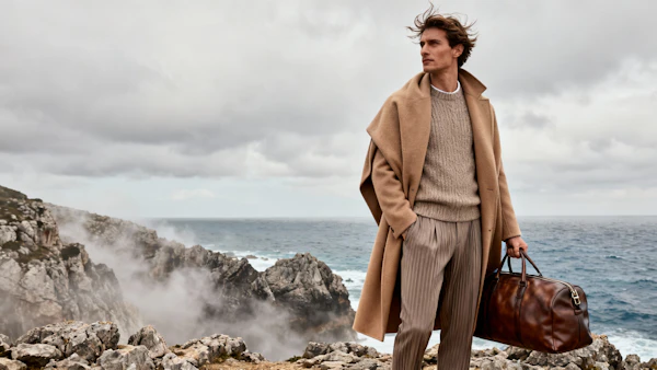 Man on Coastal Cliff