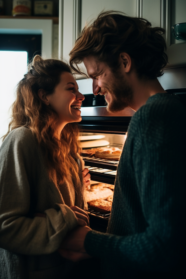 Cozy Couple's Bakehouse Moment