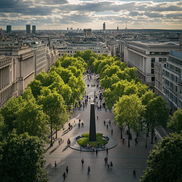 Urban Avenue Scene