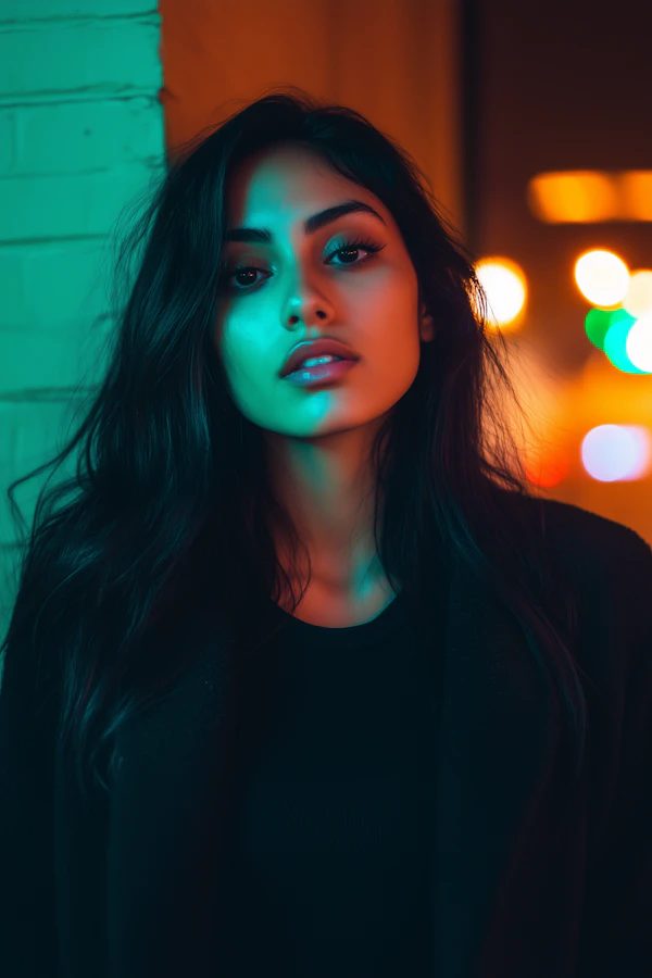 Neon City Portrait