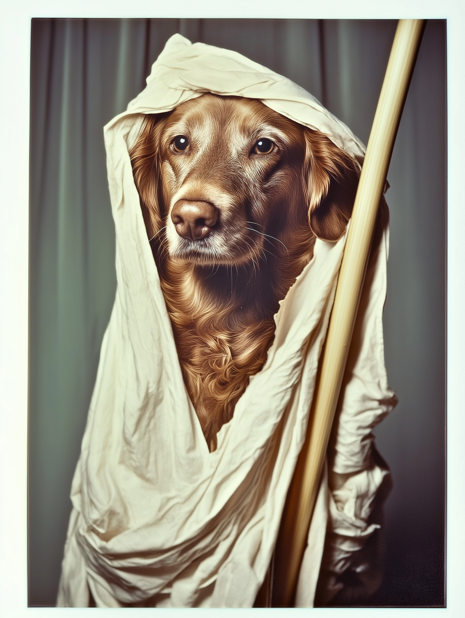 Wise Dog in Robe