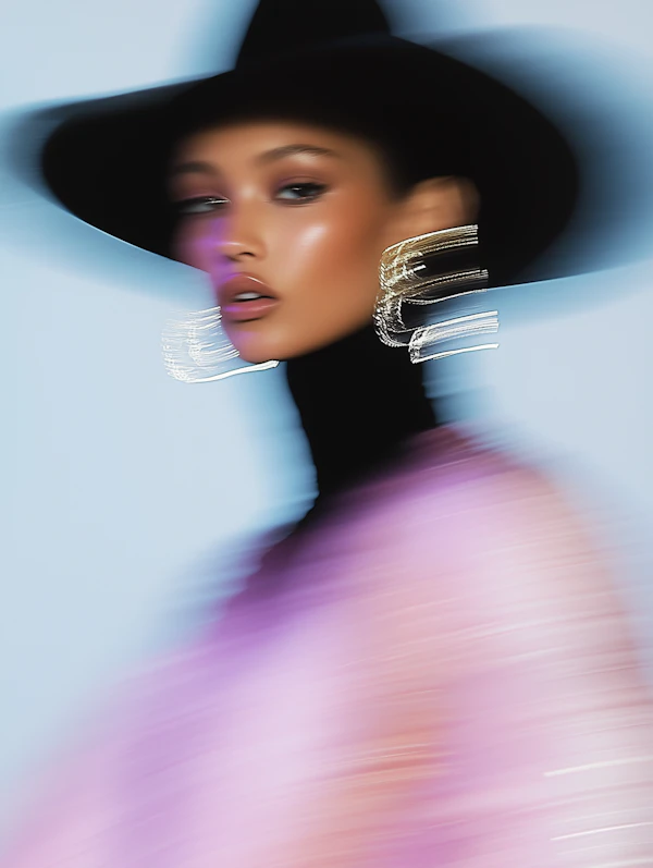 Blurred Glamour Portrait