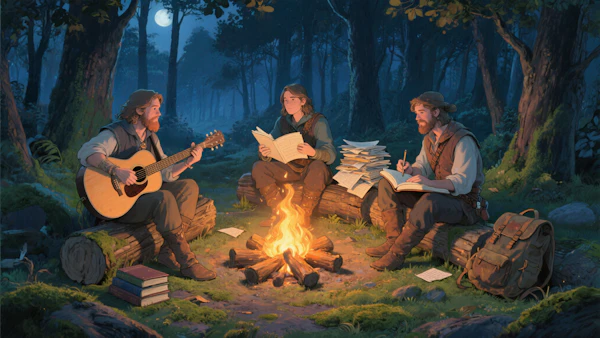 Campfire Creativity Scene