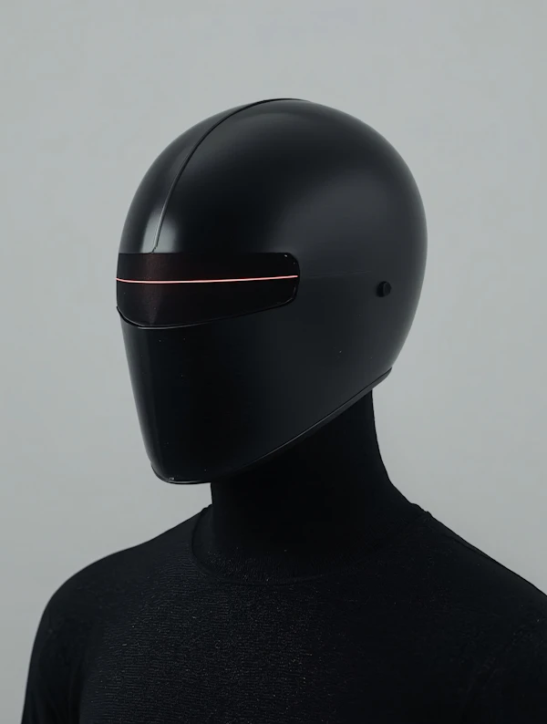 Futuristic Black Helmet
