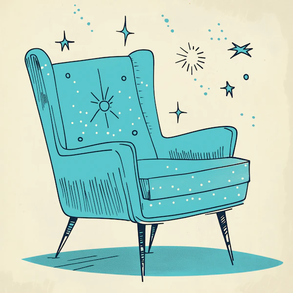 Retro Armchair Illustration