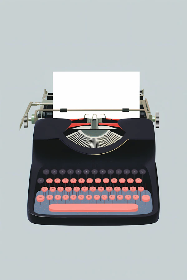 Vintage Typewriter Display