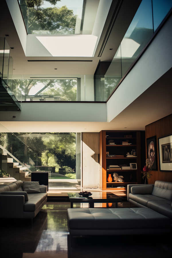 Modern Elegance: A Light-filled Architectural Space with Sleek Design