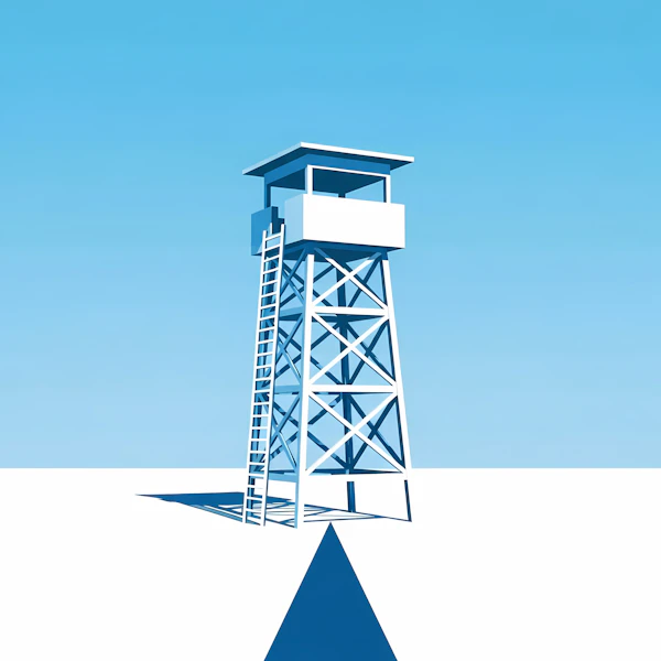 Minimalist Watchtower Art