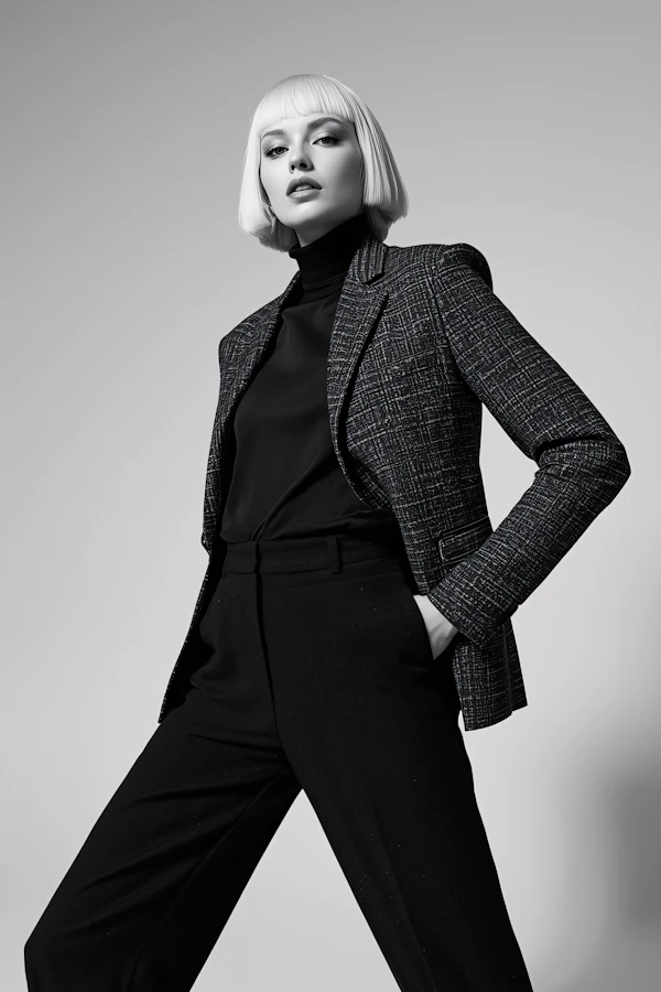 Stylish Monochrome Portrait