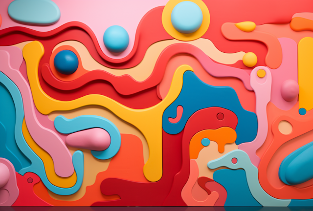 Vibrant Topographical Dreamscape